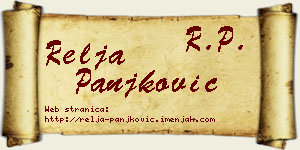 Relja Panjković vizit kartica